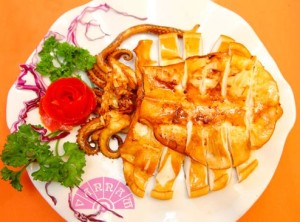 Món mực lá nướng ngon tuyệt vời