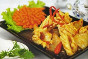 Món mực xào tương cay ngon hấp dẫn