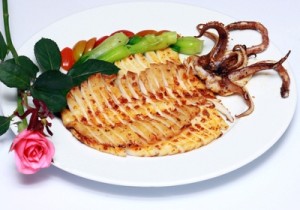 Mực nướng tương hạt
