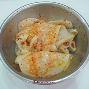 Mực ướp gia vị