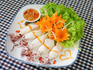 Mực hấp bia với hương vị độc đáo