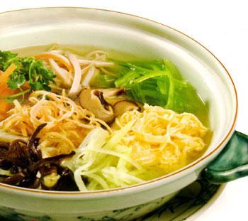 Canh mực khô nấu rối